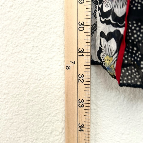 Bisou Bisou Mini Babydoll Dress Y2k Floral Sheer Garden Girl Festival Size Large - Picture 12 of 14